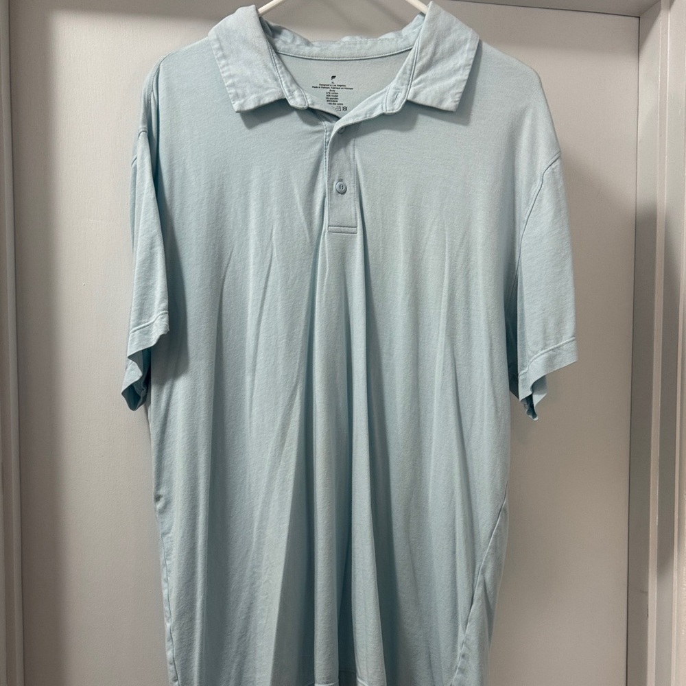 Fabletics Sky Blue Polo Shirt